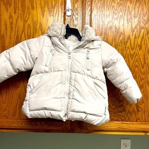 Zara‎ Baby Cream Puffer winter coat size 18-24 months